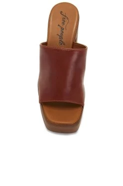FREE PEOPLE Zoe Platform Chestnut -Fashion Women's Clothing Store FREE WZ343 V4
