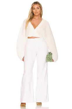 GOOD AMERICAN PIERNA ANCHA PALAZZO White001 17 GOOD AMERICAN PIERNA ANCHA PALAZZO White001 -Fashion Women's Clothing Store GAME WJ44 V8