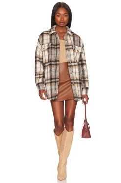 GOOD AMERICAN BTL Mini Skirt Burnt Caramel002 -Fashion Women's Clothing Store GAME WQ11 V7