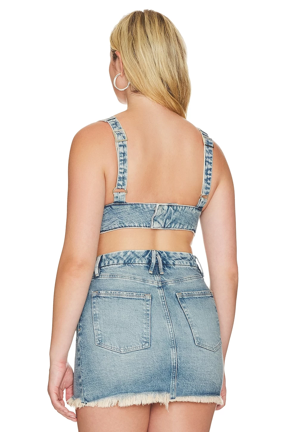 GOOD AMERICAN Denim Bra Indigo357 8 GOOD AMERICAN Denim Bra Indigo357 - Image 6