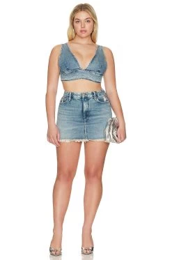 GOOD AMERICAN Denim Bra Indigo357 17 GOOD AMERICAN Denim Bra Indigo357 -Fashion Women's Clothing Store GAME WS58 V8