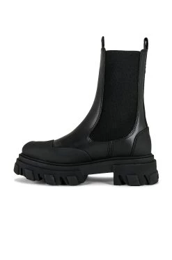 Ganni Mid Chelsea Boot Black 11 Ganni Mid Chelsea Boot Black -Fashion Women's Clothing Store GANR WZ95 V5