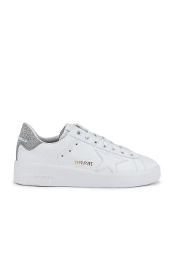 Golden Goose SNEAKERS PURE STAR White & Silver