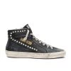 Golden Goose Slide Sneaker Black Leather Studs 2 Golden Goose Slide Sneaker Black Leather Studs -Fashion Women's Clothing Store GGOR WZ27 V1