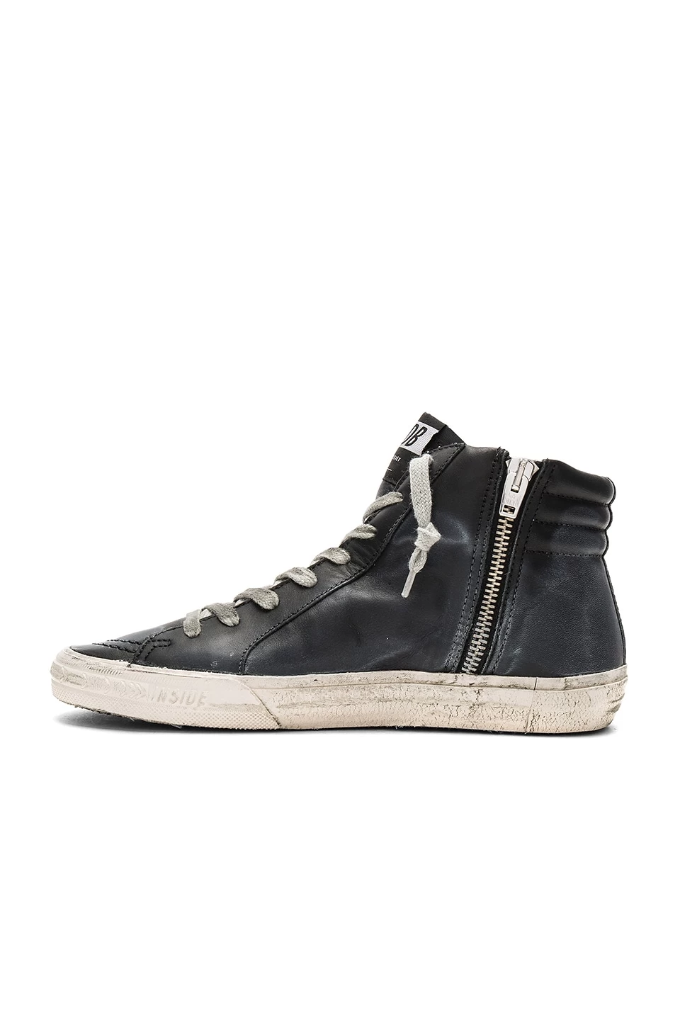 Golden Goose Slide Sneaker Black Leather Studs 7 Golden Goose Slide Sneaker Black Leather Studs - Image 5