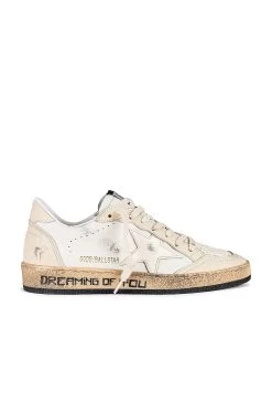 Golden Goose Ball Star Sneaker White, Cream, & Milk