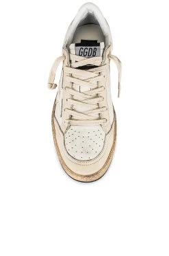 Golden Goose Ball Star Sneaker White, Cream, & Milk 11 Golden Goose Ball Star Sneaker White, Cream, & Milk -Fashion Women's Clothing Store GGOR WZ421 V4