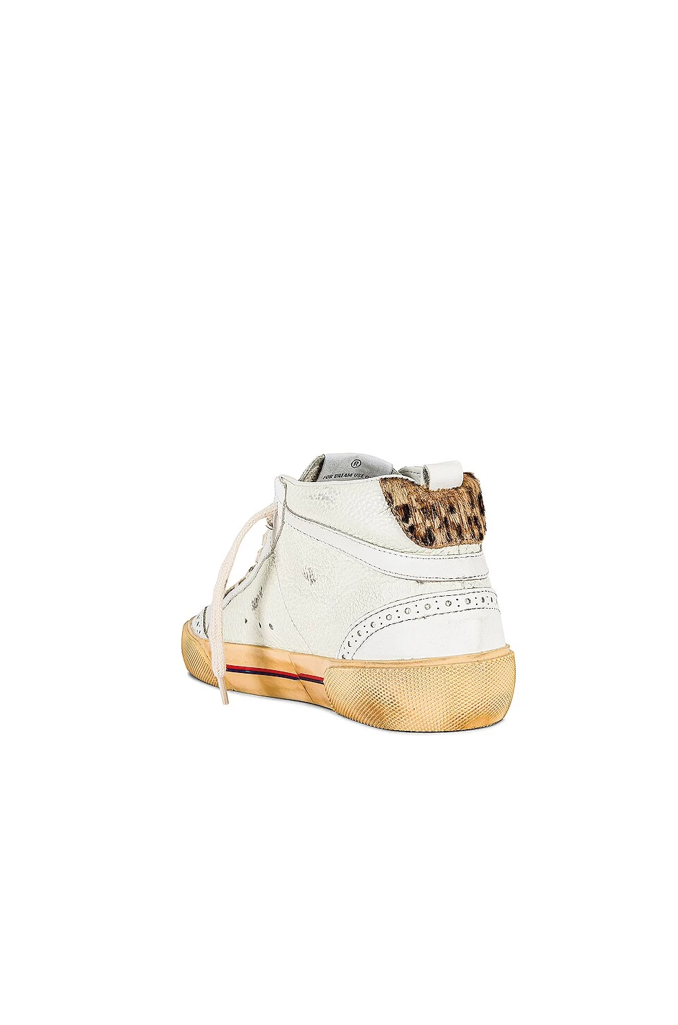 Golden Goose Mid Star Sneaker Cream, Ice, White, Platinum, & Beige Brown Leopard 5 Golden Goose Mid Star Sneaker Cream, Ice, White, Platinum, & Beige Brown Leopard - Image 3