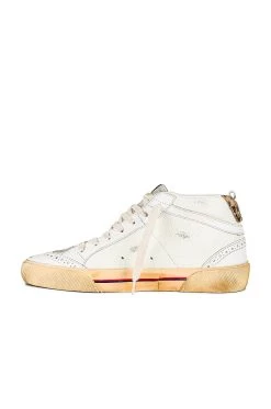 Golden Goose Mid Star Sneaker Cream, Ice, White, Platinum, & Beige Brown Leopard 12 Golden Goose Mid Star Sneaker Cream, Ice, White, Platinum, & Beige Brown Leopard -Fashion Women's Clothing Store GGOR WZ463 V5