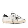 Golden Goose X REVOLVE Superstar Sneaker White, Silver & Black -Fashion Women's Clothing Store GGOR WZ470 V1