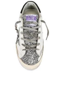 Golden Goose X REVOLVE Superstar Sneaker White, Silver & Black -Fashion Women's Clothing Store GGOR WZ470 V4