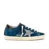 Golden Goose Superstar Sneaker Blue, Grey, Silver, & Black 1 Golden Goose Superstar Sneaker Blue, Grey, Silver, & Black -Fashion Women's Clothing Store GGOR WZ478 V1