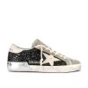 Golden Goose Super-Star Sneaker Black, Taupe, & Buttercream 2 Golden Goose Super-Star Sneaker Black, Taupe, & Buttercream -Fashion Women's Clothing Store GGOR WZ536 V1