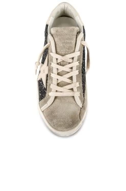 Golden Goose Super-Star Sneaker Black, Taupe, & Buttercream -Fashion Women's Clothing Store GGOR WZ536 V4