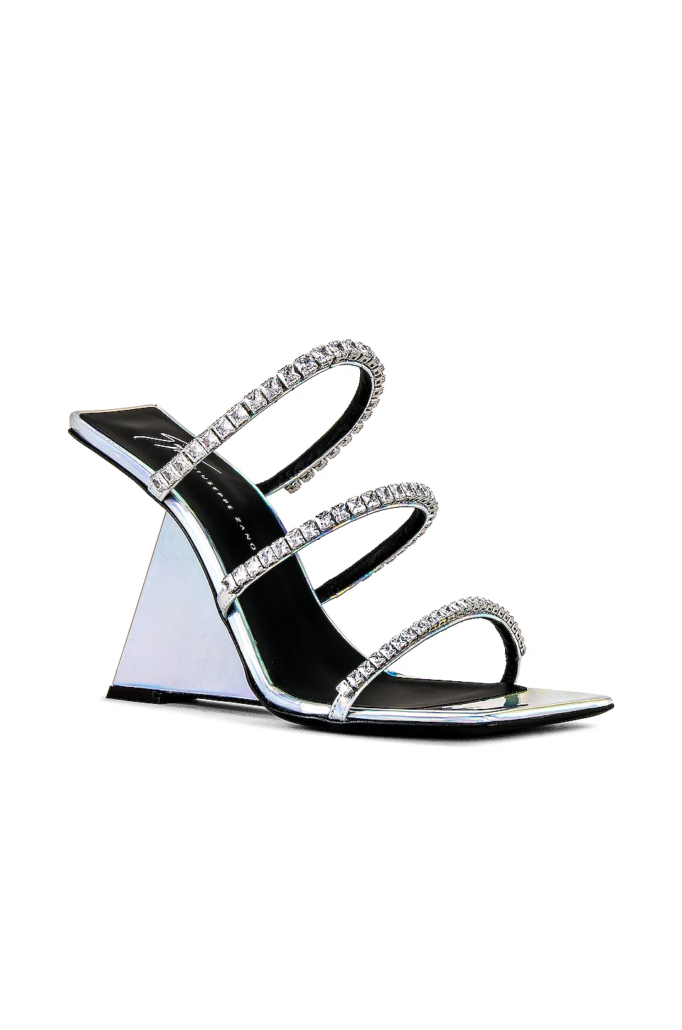 Giuseppe Zanotti Tutankamon 105 Mule Opal Argento 4 Giuseppe Zanotti Tutankamon 105 Mule Opal Argento - Image 2