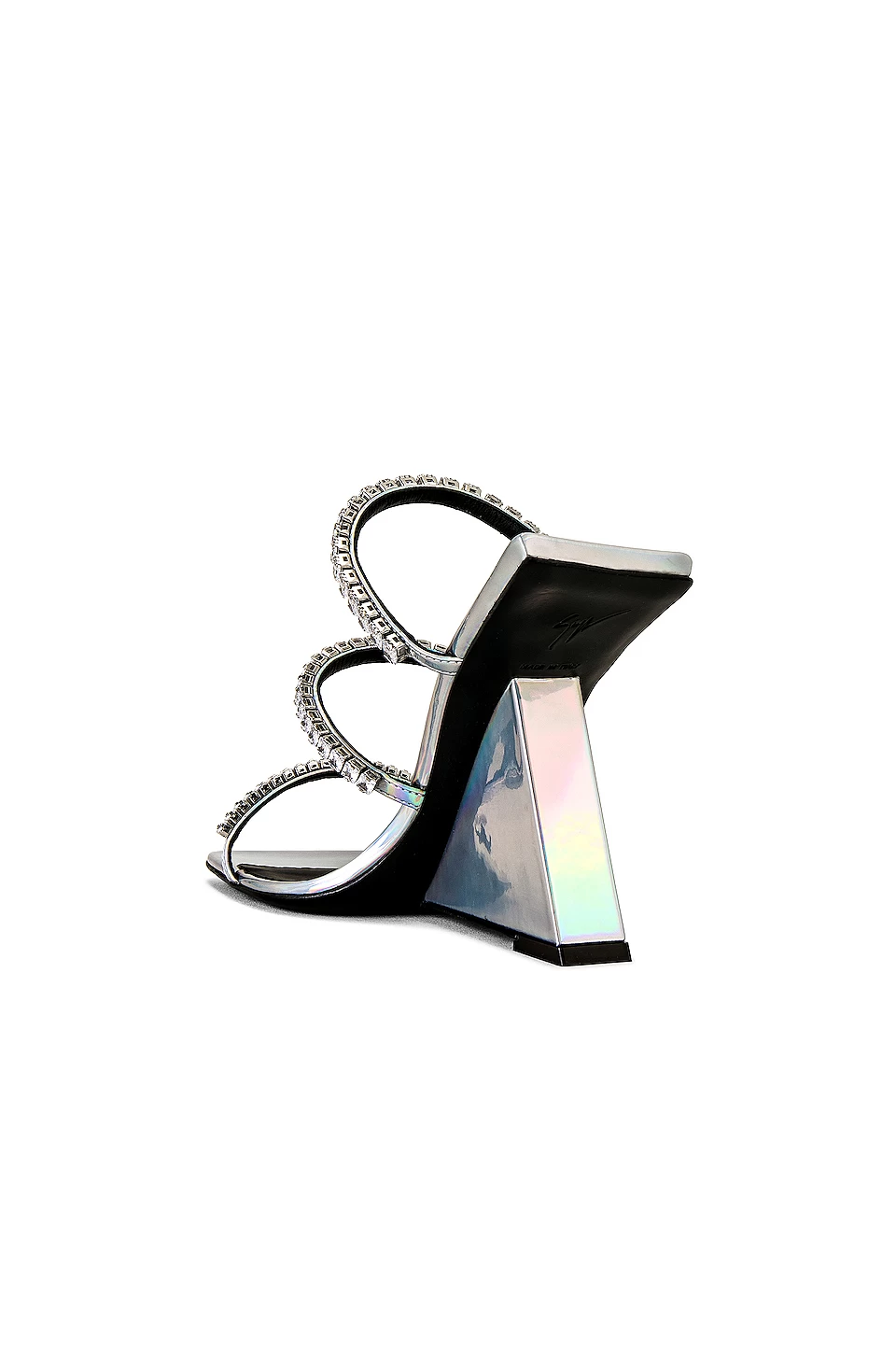 Giuseppe Zanotti Tutankamon 105 Mule Opal Argento 5 Giuseppe Zanotti Tutankamon 105 Mule Opal Argento - Image 3