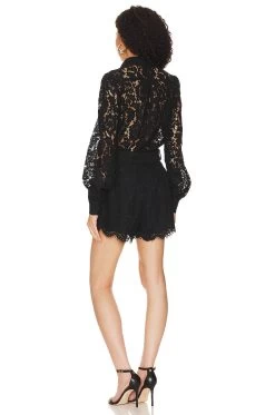 Quinn Lace Romper Black 7 Quinn Lace Romper Black -Fashion Women's Clothing Store GLOV WR8 V3
