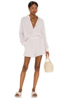 Flowy Shorts Chalk -Fashion Women's Clothing Store HARL WF88 V4