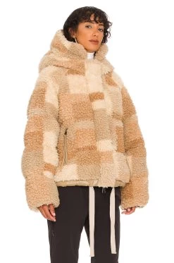 Holden Sherpa Down Puffer Jacket Natural Mix -Fashion Women's Clothing Store HOLR WO7 V3