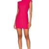 X REVOLVE Kenji Mini Dress Bright Pink -Fashion Women's Clothing Store HOOF WD915 V1