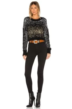 X REVOLVE Super Moon Sweater Moon Shimmer -Fashion Women's Clothing Store HOOF WK112 V4