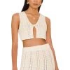 X REVOLVE Claritza Knit Vest Ivory