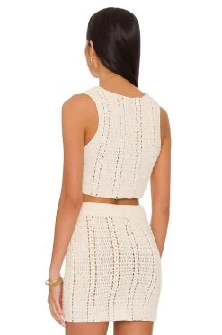 X REVOLVE Claritza Knit Vest Ivory 7 X REVOLVE Claritza Knit Vest Ivory -Fashion Women's Clothing Store HOOF WK171 V3