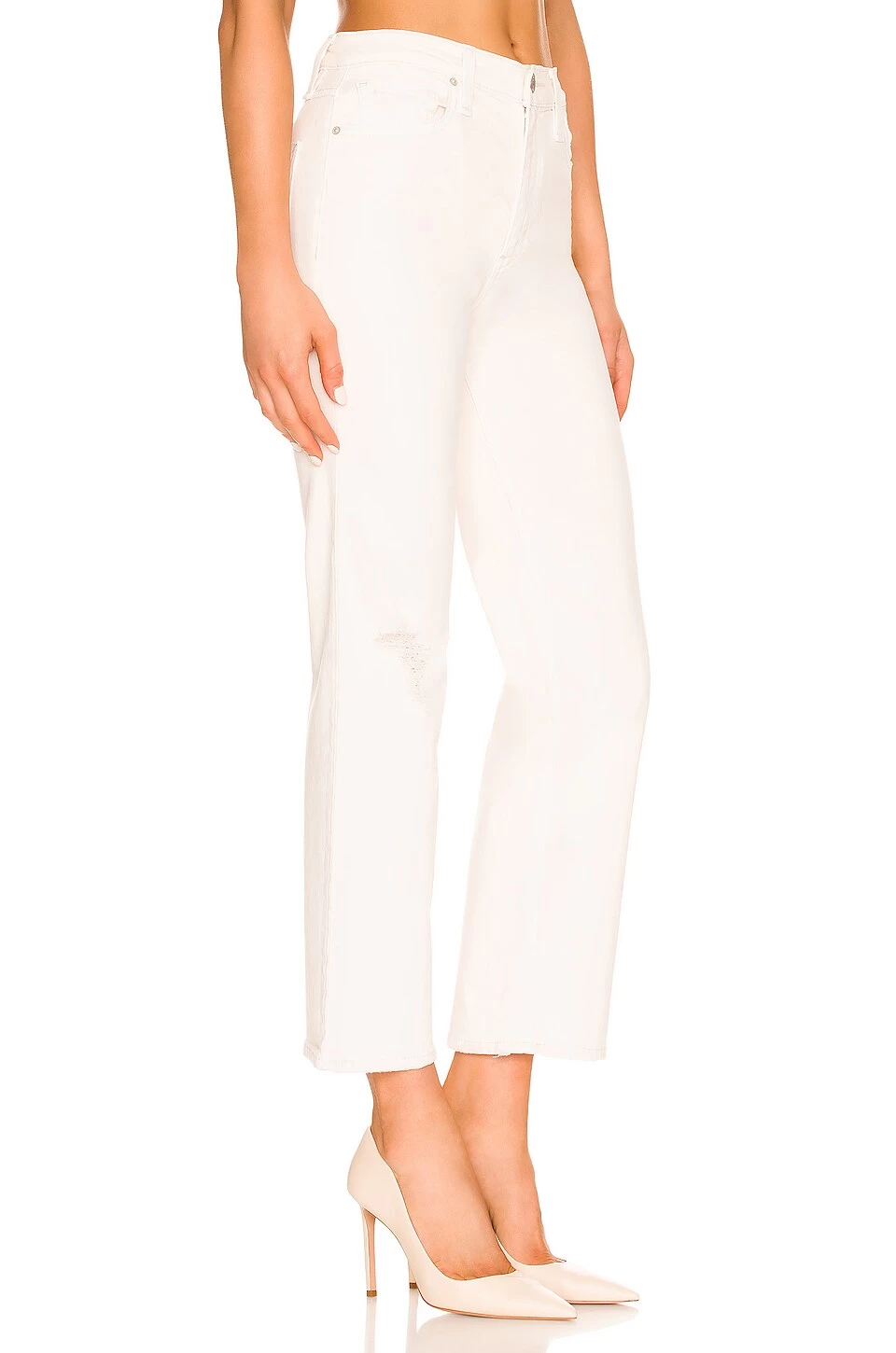 Remi High Rise Straight Ankle Jean Distressed Egret 4 4 Remi High Rise Straight Ankle Jean Distressed Egret 4 - Image 2