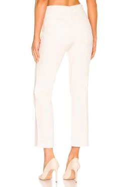 Remi High Rise Straight Ankle Jean Distressed Egret 4 8 Remi High Rise Straight Ankle Jean Distressed Egret 4 -Fashion Women's Clothing Store HUDSON WJ1202 V3