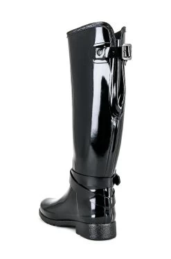 Hunter REFINED ADJUSTABLE STRAP ブーツ Black -Fashion Women's Clothing Store HUNR WZ67 V3