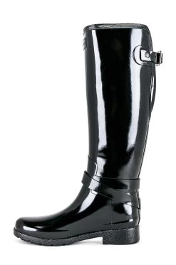Hunter REFINED ADJUSTABLE STRAP ブーツ Black -Fashion Women's Clothing Store HUNR WZ67 V5