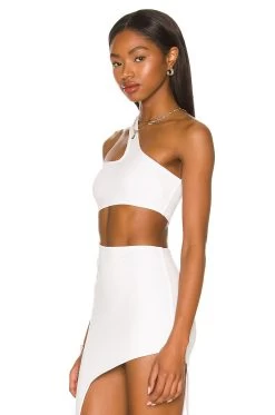 Hera Asymmetrical Top White -Fashion Women's Clothing Store INDA WS426 V3
