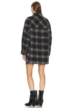 IRO Teresa Shacket Black & Fuchsia -Fashion Women's Clothing Store IRO WO274 V4