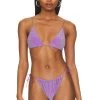It's Now Cool TOP BIKINI THE STRING Violet Lurex