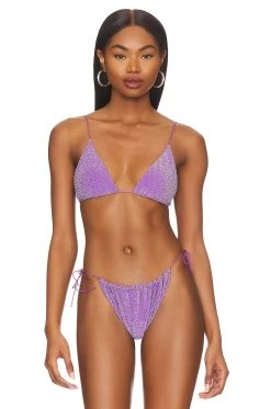 It's Now Cool TOP BIKINI THE STRING Violet Lurex