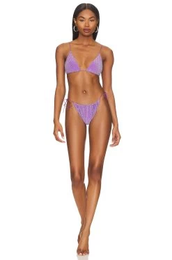 It's Now Cool TOP BIKINI THE STRING Violet Lurex -Fashion Women's Clothing Store ITSR WX183 V4