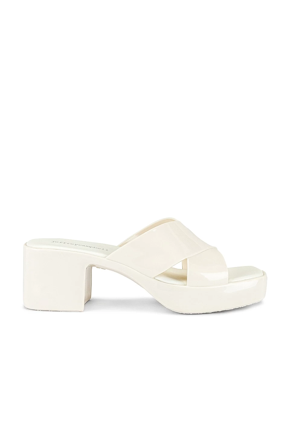 Jeffrey Campbell Bubblegum Mule Cream Shiny 8 Jeffrey Campbell Bubblegum Mule Cream Shiny - Image 6