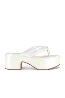 Jeffrey Campbell Luau Platform Sandal White Pearlized