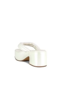 Jeffrey Campbell Luau Platform Sandal White Pearlized -Fashion Women's Clothing Store JCAM WZ1360 V3
