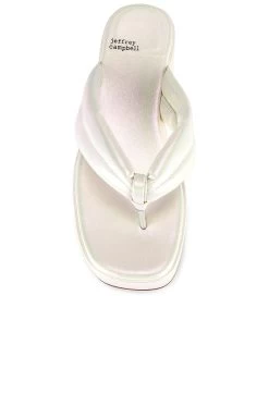 Jeffrey Campbell Luau Platform Sandal White Pearlized -Fashion Women's Clothing Store JCAM WZ1360 V4