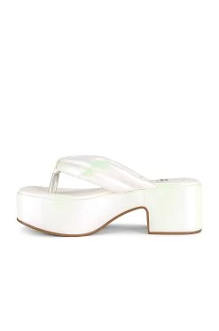 Jeffrey Campbell Luau Platform Sandal White Pearlized -Fashion Women's Clothing Store JCAM WZ1360 V5