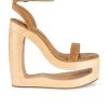 Jeffrey Campbell It's Lit Wedge Tan 1 Jeffrey Campbell It's Lit Wedge Tan -Fashion Women's Clothing Store JCAM WZ1386 V1