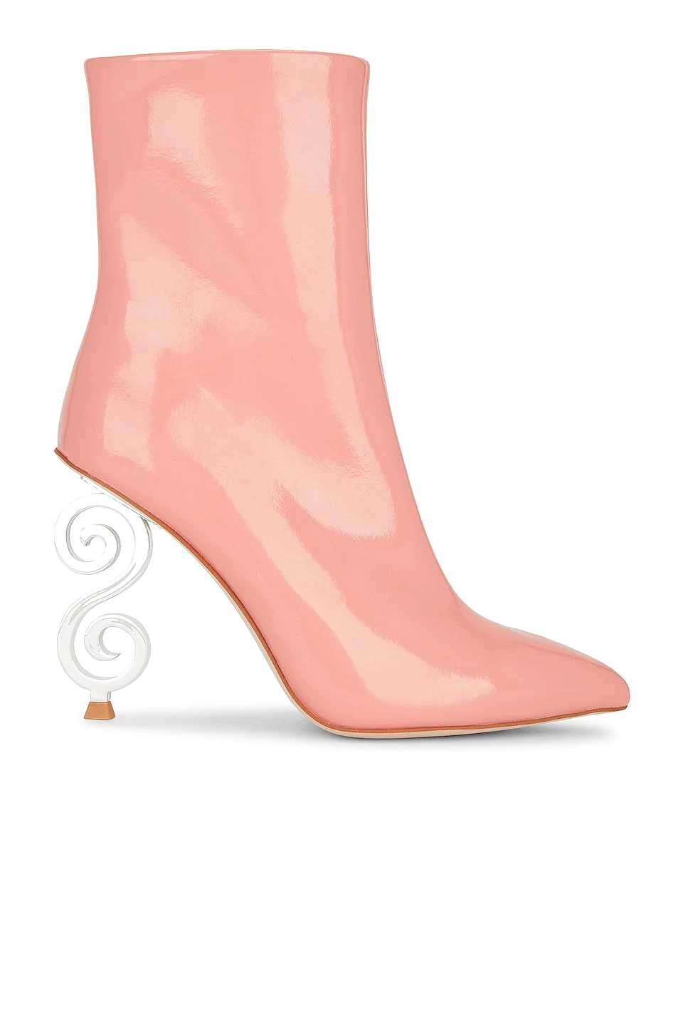 Jeffrey Campbell Mousai Heeled Bootie Dusty Pink Patent 3 Jeffrey Campbell Mousai Heeled Bootie Dusty Pink Patent