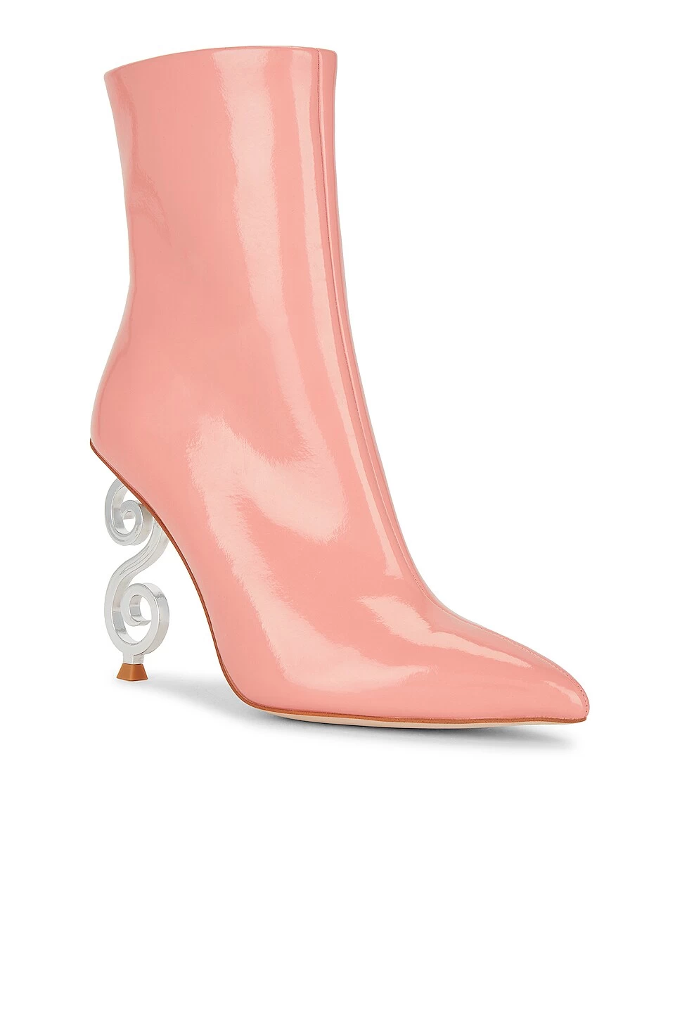 Jeffrey Campbell Mousai Heeled Bootie Dusty Pink Patent 4 Jeffrey Campbell Mousai Heeled Bootie Dusty Pink Patent - Image 2