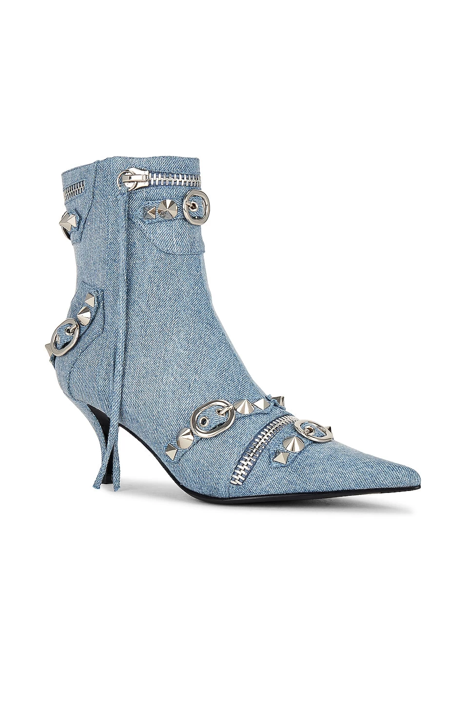 Jeffrey Campbell Alt Rock Bootie Denim Silver 4 Jeffrey Campbell Alt Rock Bootie Denim Silver - Image 2