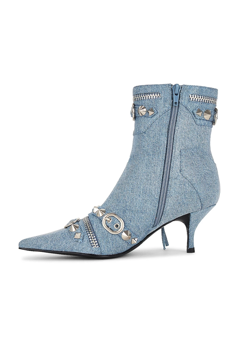 Jeffrey Campbell Alt Rock Bootie Denim Silver 7 Jeffrey Campbell Alt Rock Bootie Denim Silver - Image 5