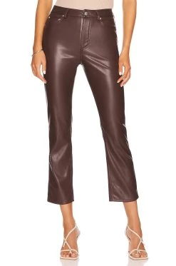 River Faux Leather Pant Coffee -Fashion Women's Clothing Store JDAR WP30 V1 1