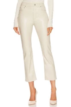 River Faux Leather Pant Coffee -Fashion Women's Clothing Store JDAR WP31 V1