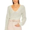 Foam Boucle Knit Crop Laurel -Fashion Women's Clothing Store JELL WK27 V1