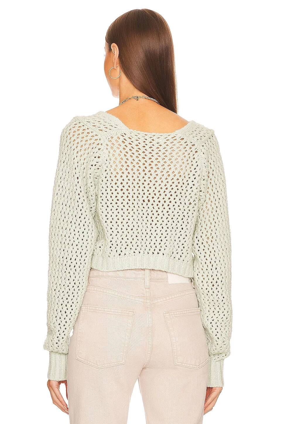 Foam Boucle Knit Crop Laurel 5 Foam Boucle Knit Crop Laurel - Image 3